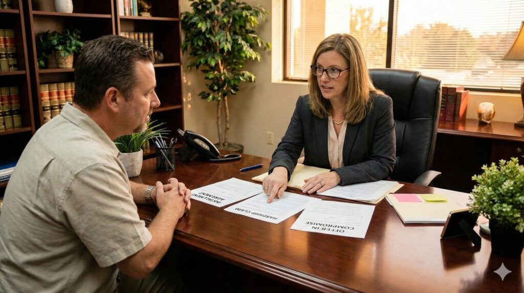 a man getting professional tax help in California