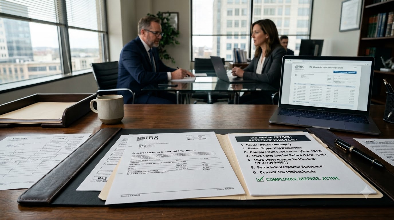 How to Respond to IRS Notice CP2000: An Accountant-Attorney Checklist?