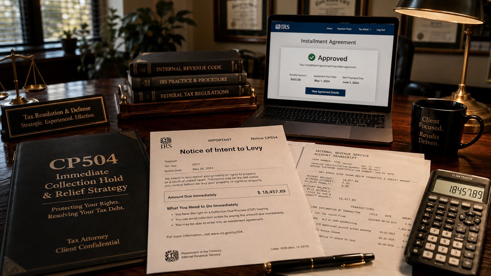 IRS Notice CP504: How Experts Stop Intent to Levy Action Immediately?